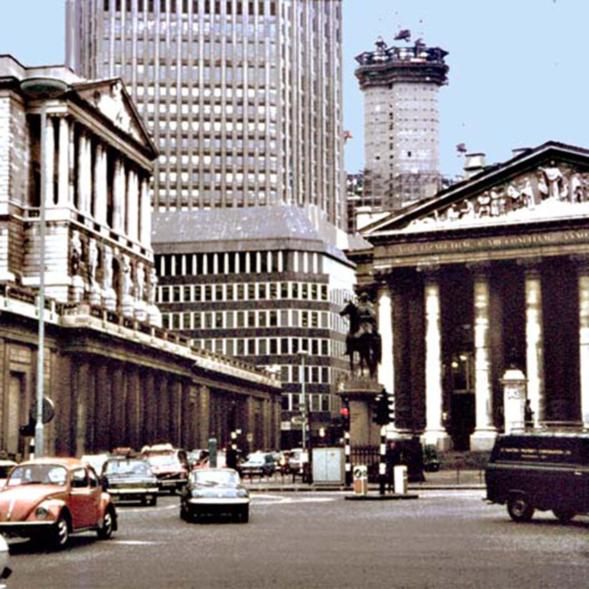 Londra, la Bank of England e lo Stock Exchange