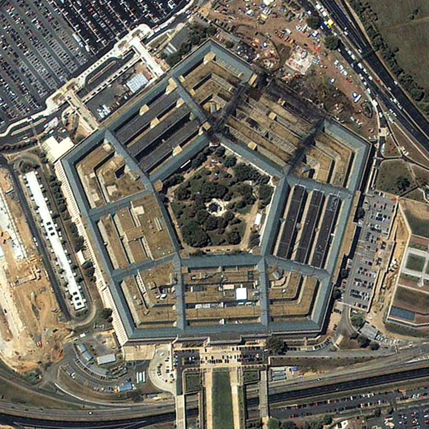 Il Pentagono dopo l'attacco dell'11 settembre 2001