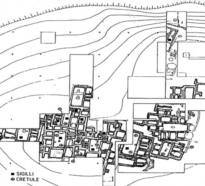 Villaggio con cretule e sigilli