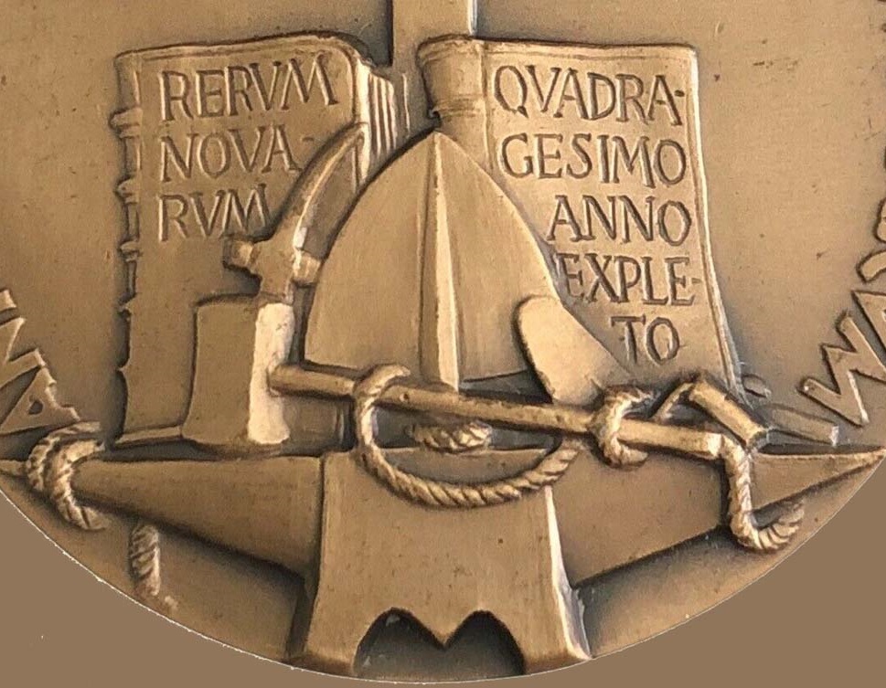 Medaglione commemorativo dell'enciclica Rerum novarum